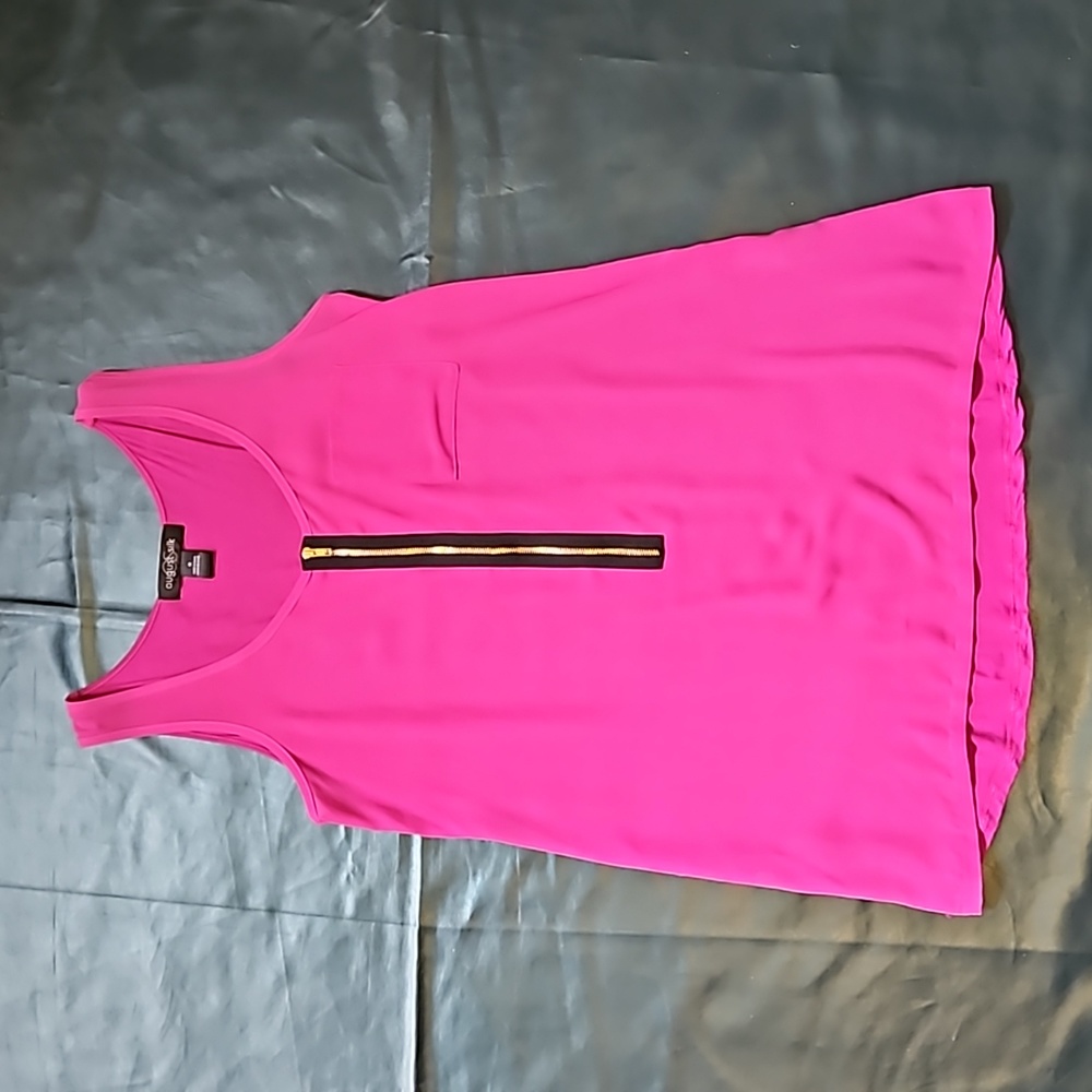 NWOT! August Silk Bright Pink Tank Top Size Medium